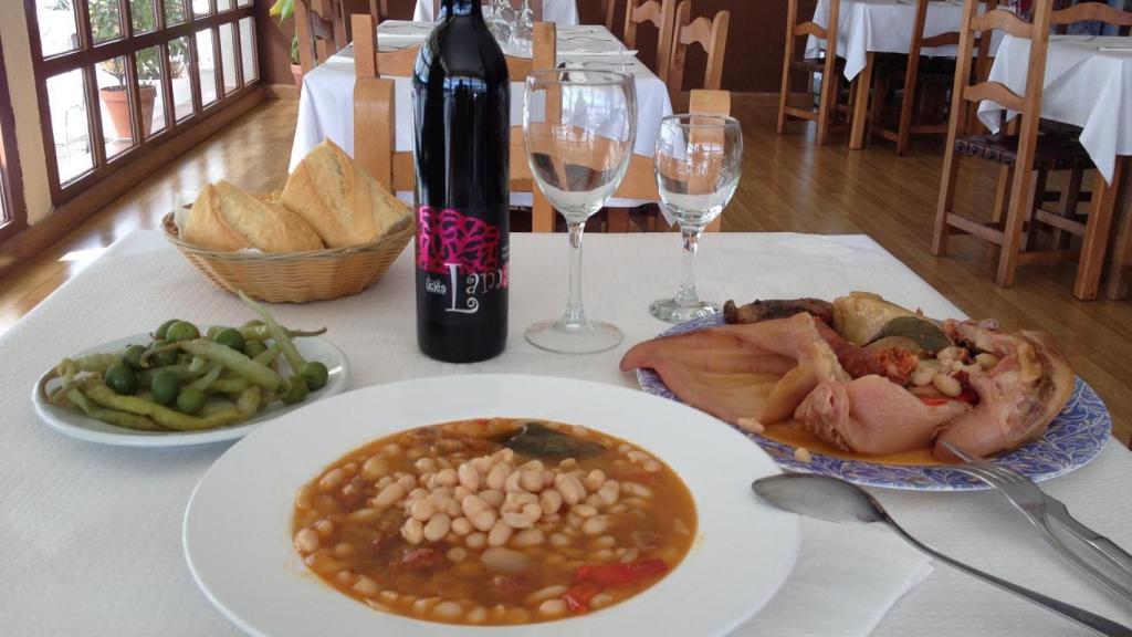 Las judías del restaurante.