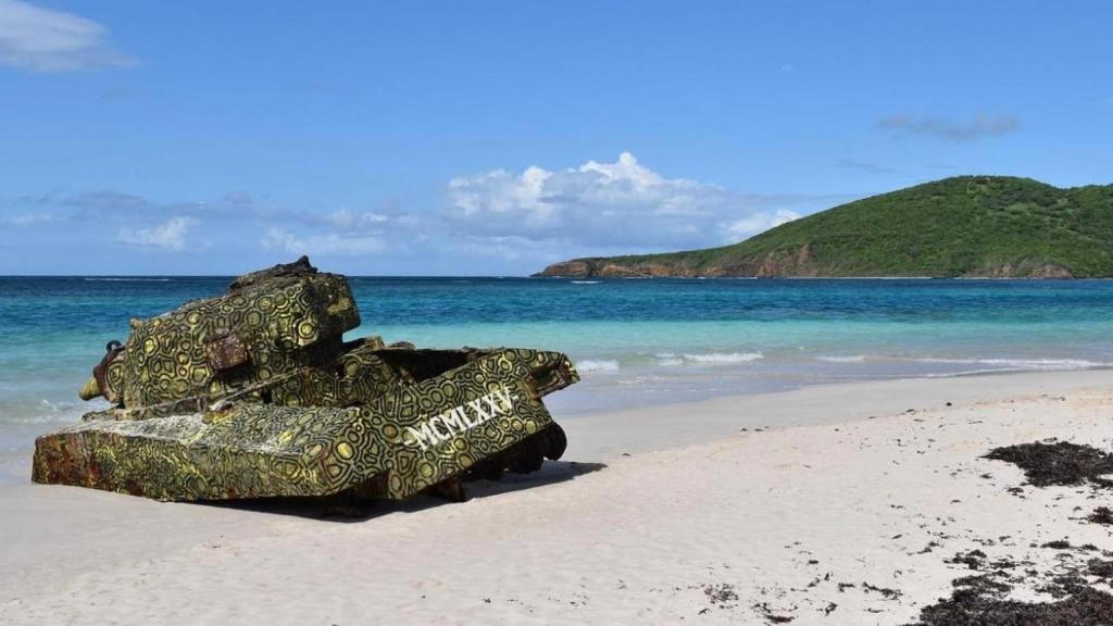 La playa Flamenco en Puerto Rico.