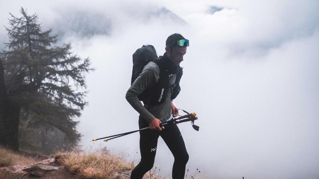 Kilian Jornet durante su reto Alpine Connections.