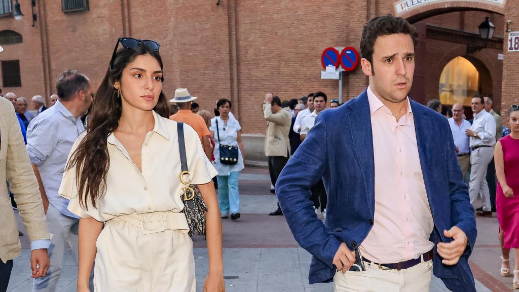 Froilán y Belén Perea en la plaza de toros de Las Ventas.