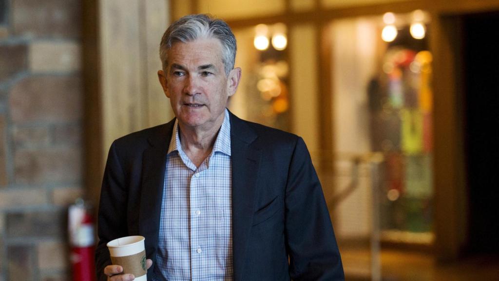 El presidente de la Fed, Jerome Powell, asiste a la edición de 2015 del simposio de banqueros centrales de Jackson Hole.