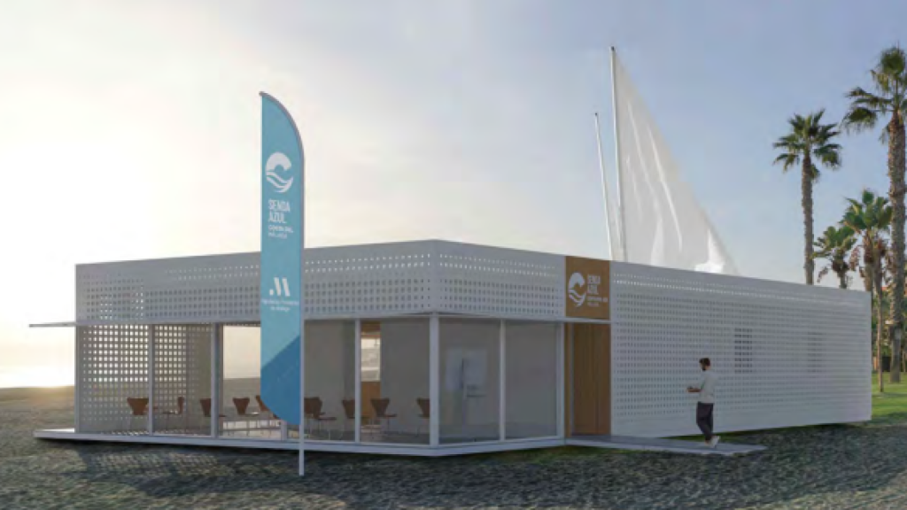 Otra infografía de la base náutica proyectada en Rincón de la Victoria.