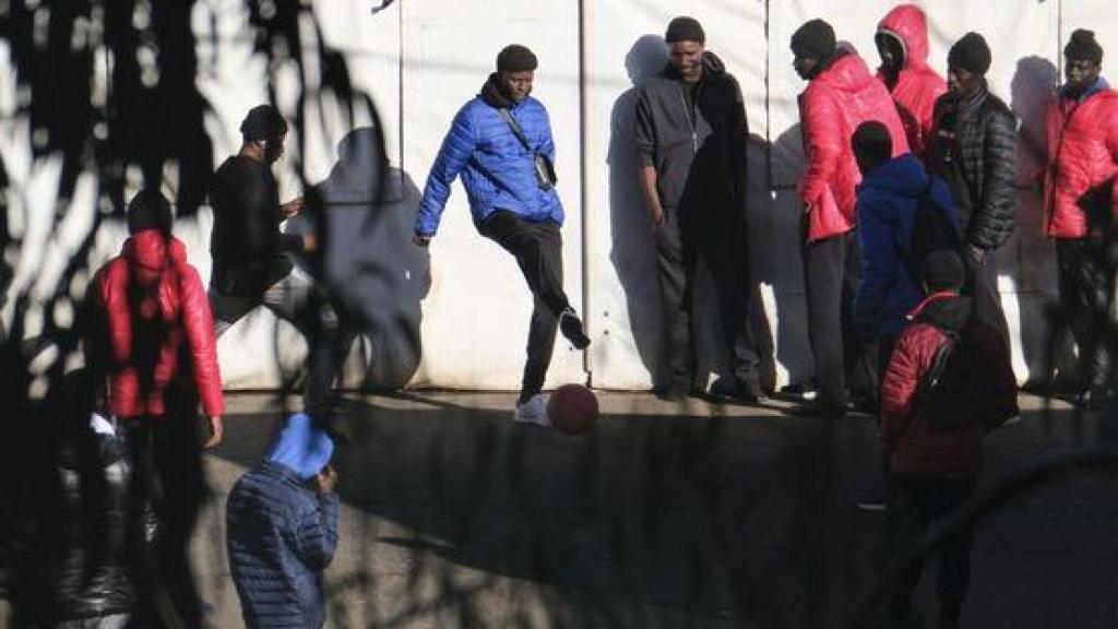 Un grupo de menores no acompañados en Canarias.