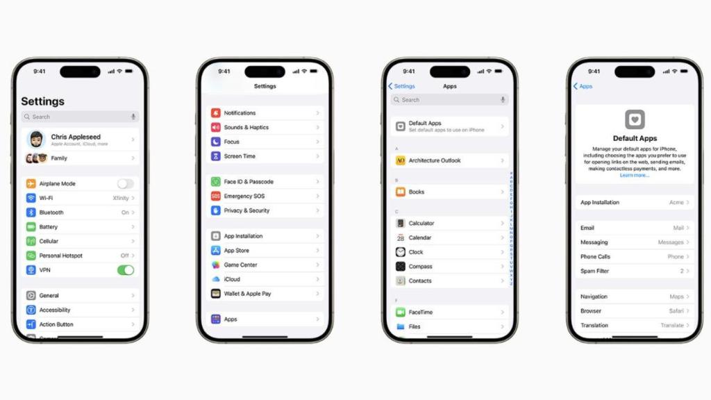 Nueva configuración de Apps en iOS para UE
