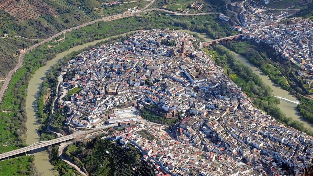 Fotografía aérea de Montoro.