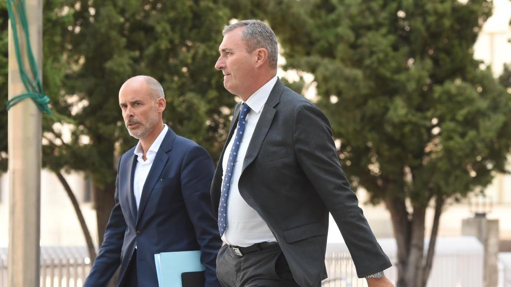 El consejero delegado de Reale Seguros, Ignacio Mariscal, este lunes en los juzgados.