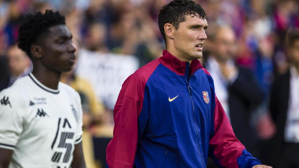 Andreas Christensen, en el Trofeo Joan Gamper con el Barça