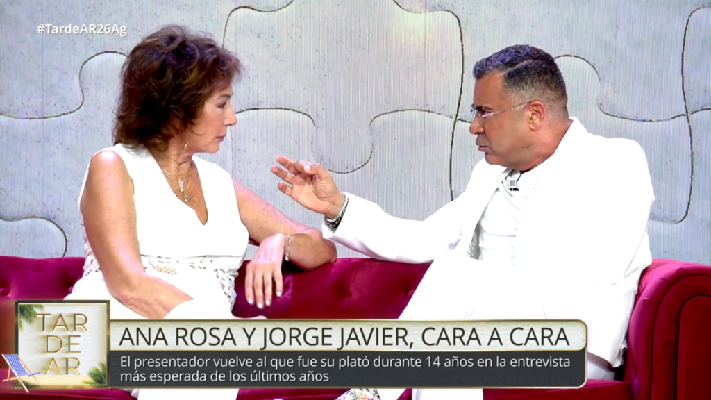Ana Rosa Quintana y Jorge Javier Vázquez, en 'TardeAR'