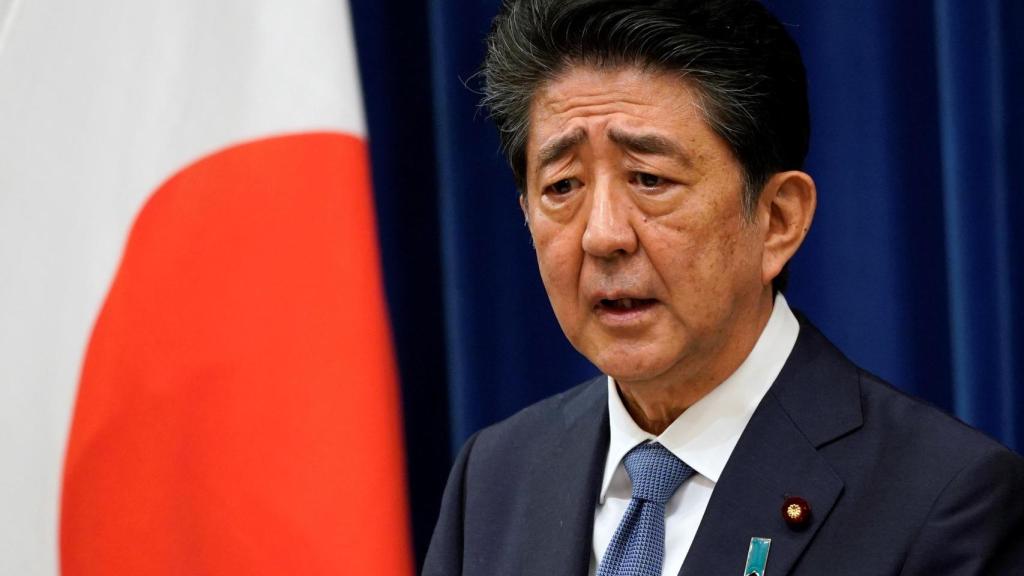 El malogrado ex primer ministro de Japón, Shinzo Abe, en el momento de su renuncia en 2020.