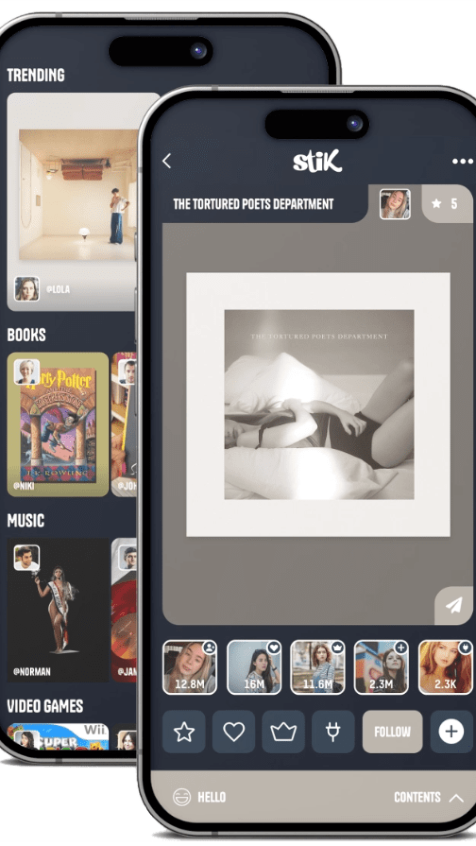 Capturas con la app Stik usada en discos.