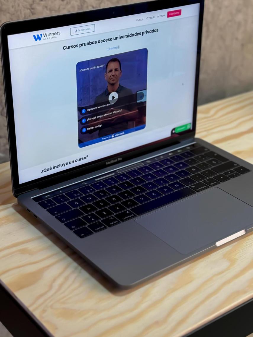 Plataforma de la academia 'online' Winners Academia.