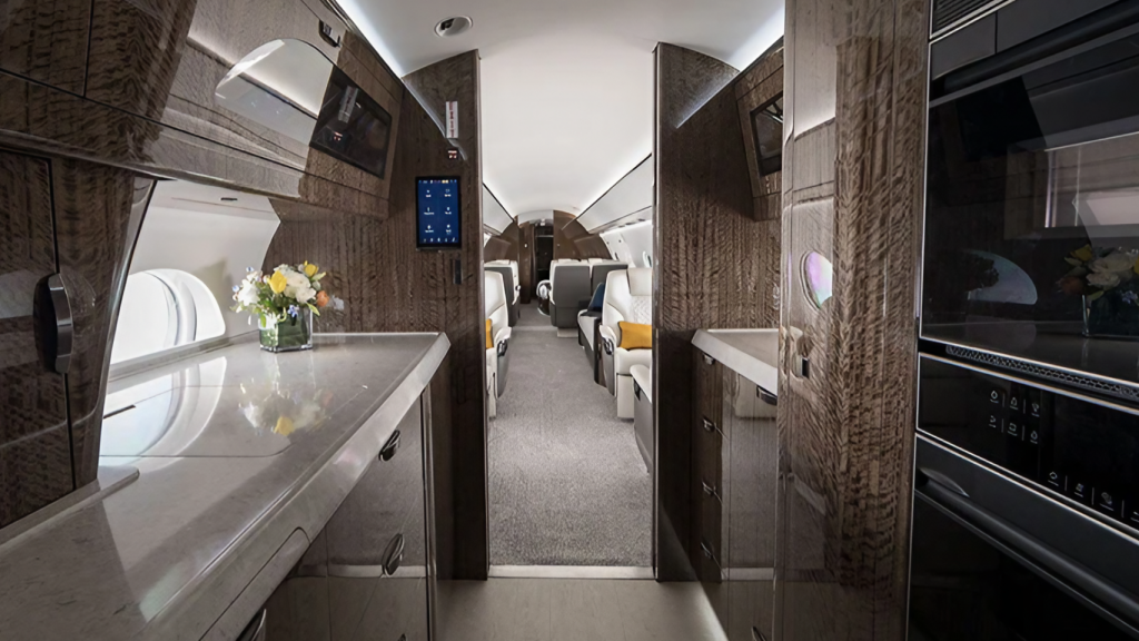 Interior de la aeronave G700