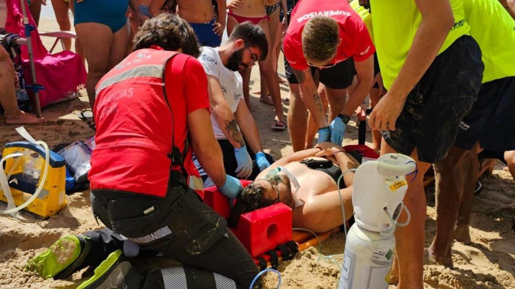 Simulacro realizado en Calpe.