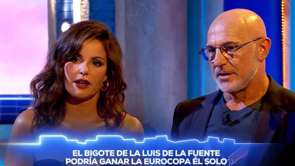 Marta Torné, junto a Luis de la Fuente en el estreno de 'Babylon Show'.