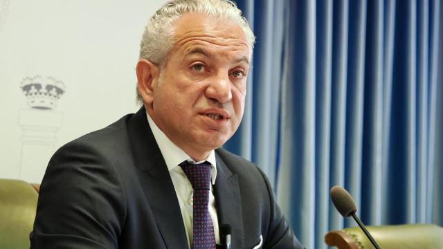 El delegado del Gobierno en Castilla y León, Nicanor Sen, durante la rueda de prensa de este miércoles