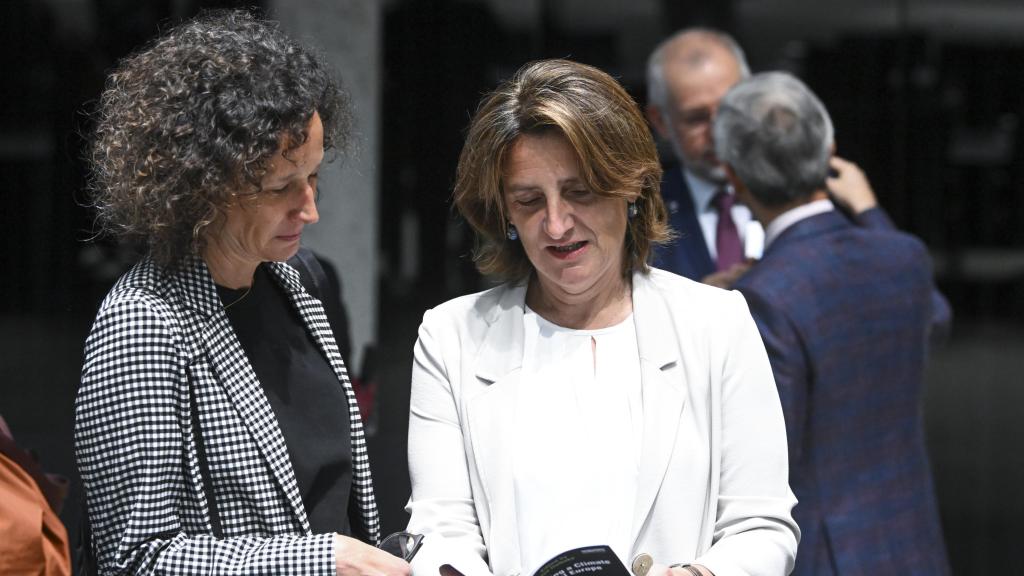 La vicepresidenta tercera, Teresa Ribera, durante una reunión en Bruselas