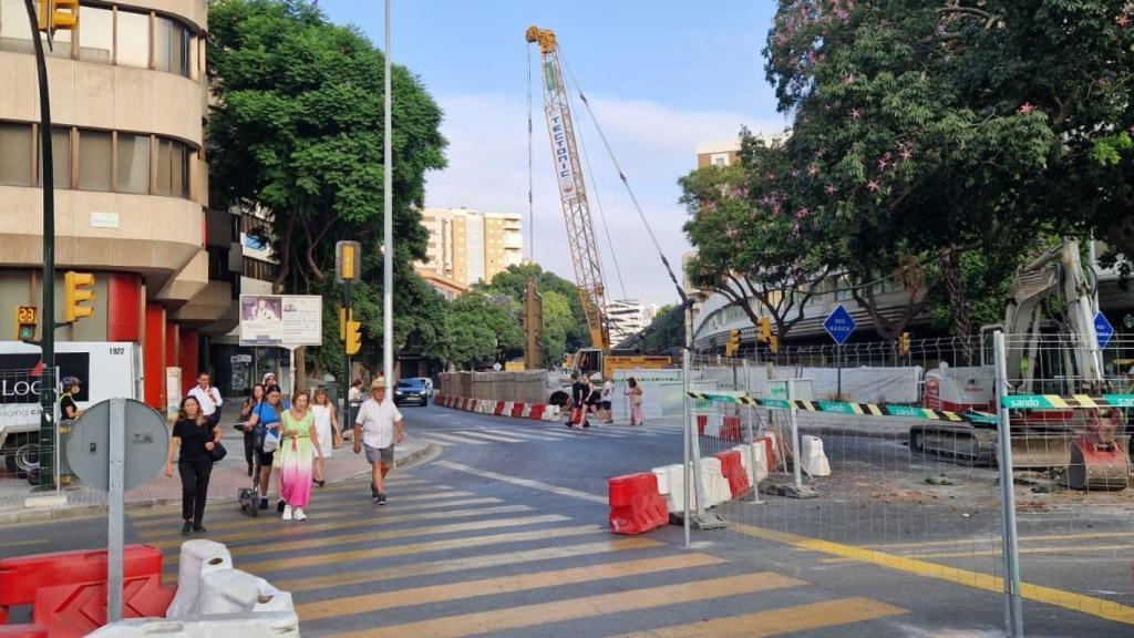 Imágenes de calle Hilera durante las obras.