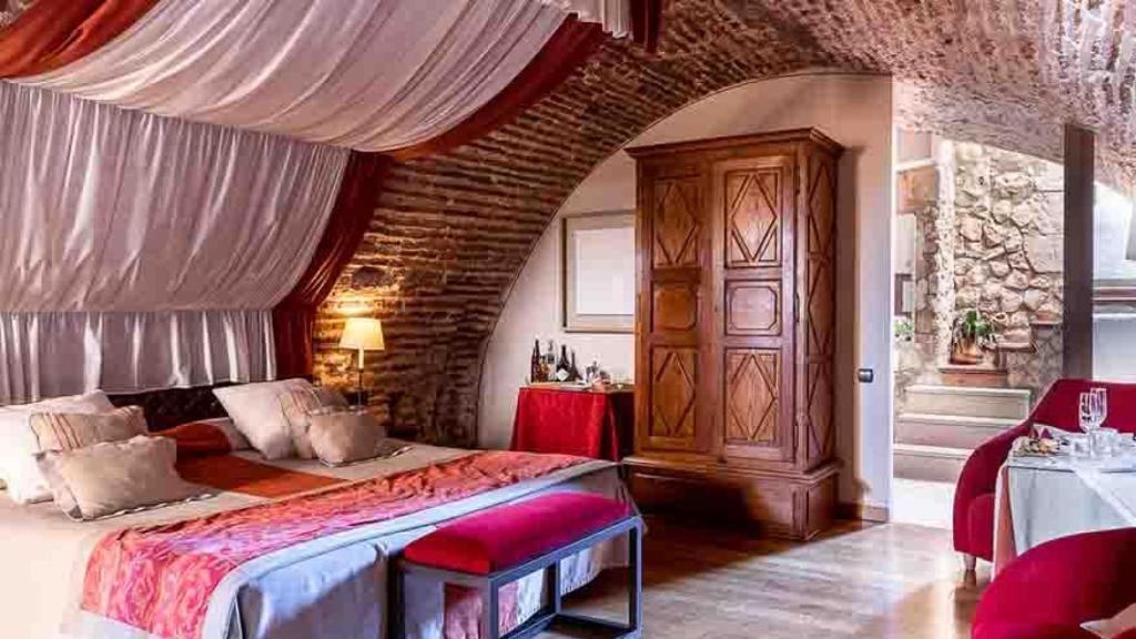 Habitación del Parador de Alarcón.