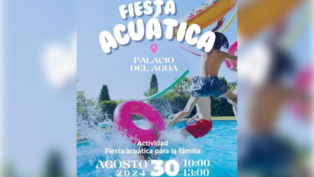 El cartel de la fiesta acuática.