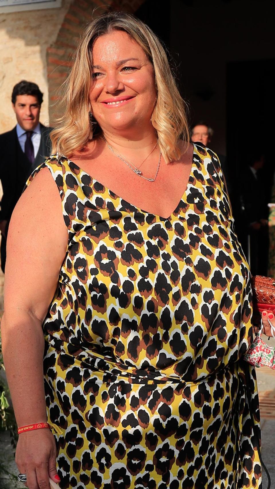 La empresaria Caritina Goyanes, en una imagen tomada en una boda, en Retuerta del Bullaque, en 2021.