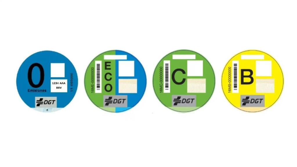 Etiquetas de la Dirección General de Tráfico
