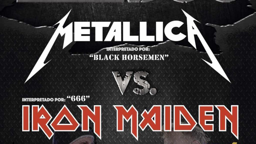 Duelo entre Metallica y Iron Maiden de la mano de sus bandas tributo.