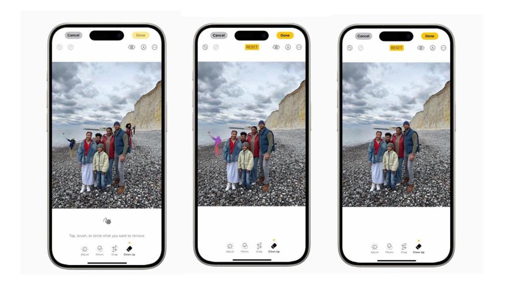 Clean Up en Apple Intelligence