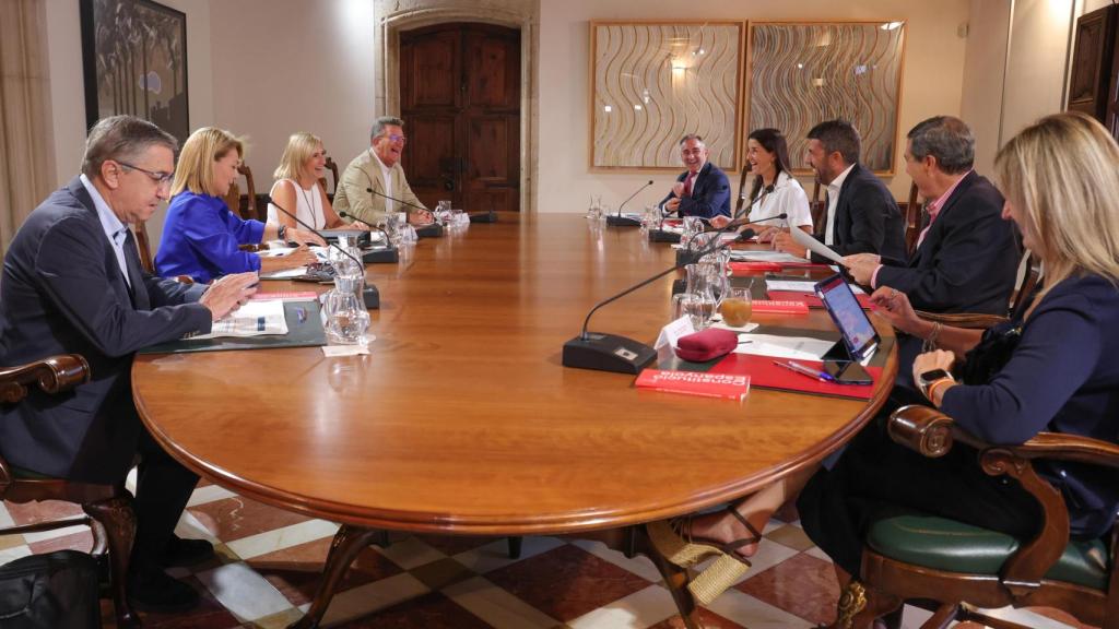 El pleno del Consell reunido este jueves. EE