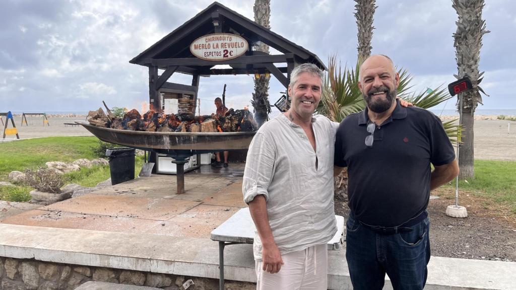 Juan y Paco, actuales propietarios de El Merlo