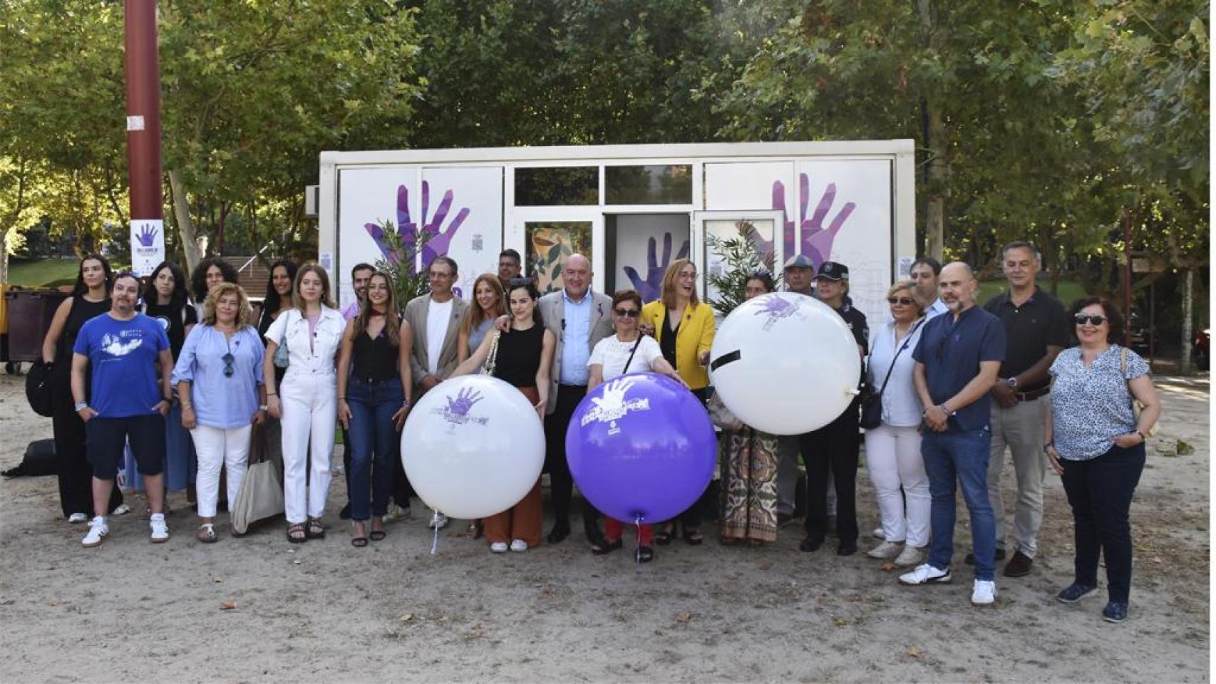 El punto violeta en Las Moreras para las fiestas de Valladolid