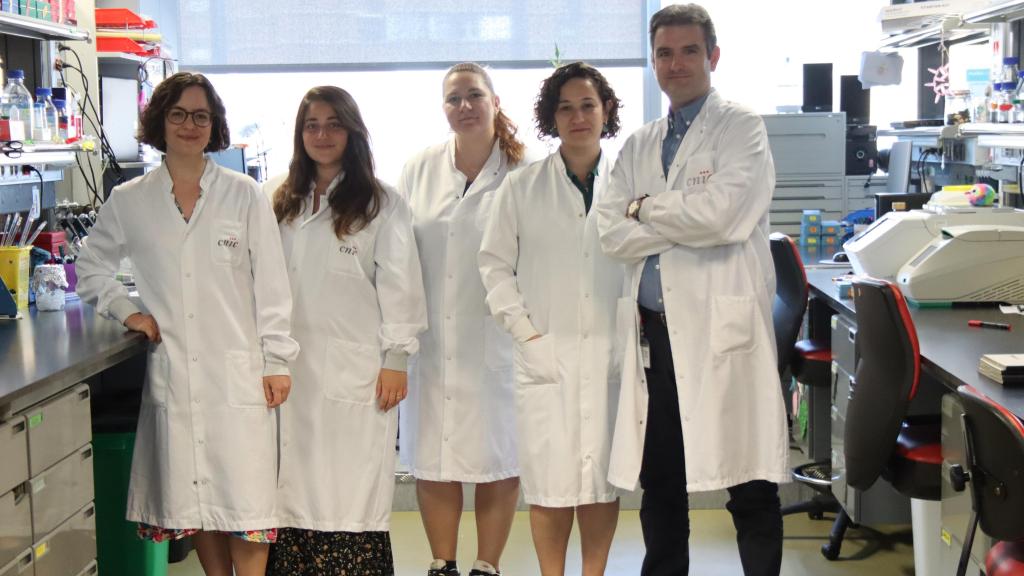 De izquierda a derecha: Marta Amorós Pérez, Beatriz L. Ramos-Neble, Rosa Moro, Marian Zuriaga and José Javier Fuster.