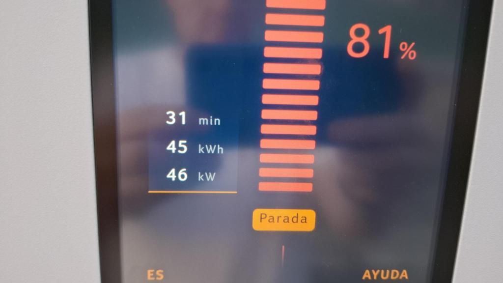 Carga de 45 kWh del Voyah Free en Ionity en 31 minutos.