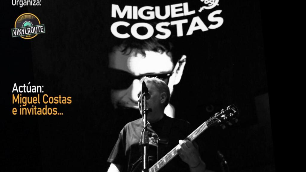 Cartel del concierto homenaje a Miguel Costas.