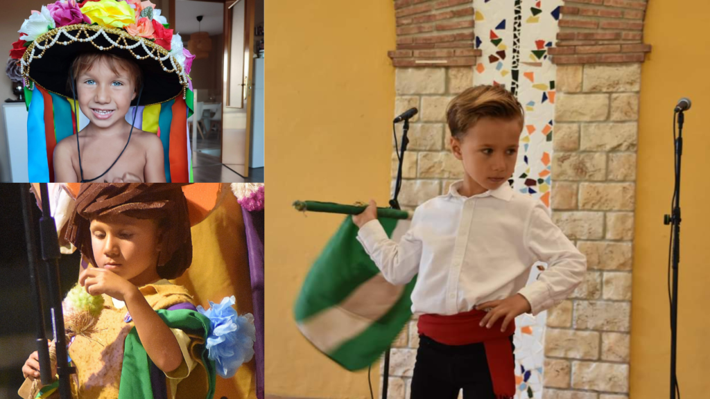 Un montaje con imágenes del pequeño.