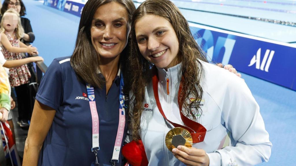 La reina Letizia y Anastasiya Dmytriv.