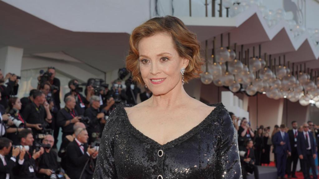 Sigourney Weaver en la Bienal de Venecia.