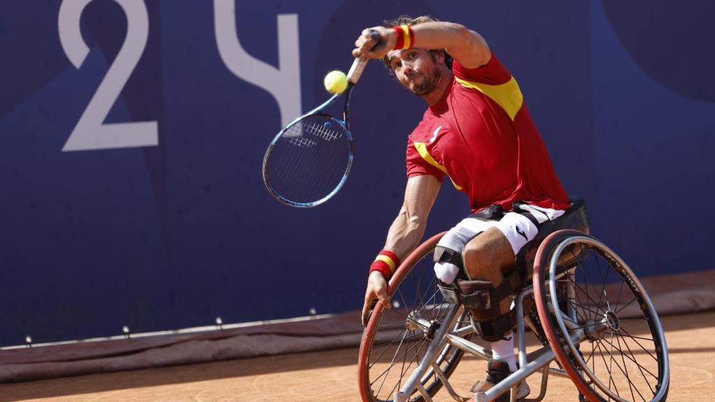 Martín de la Puente, durante su estreno en los Juegos Paralímpicos.