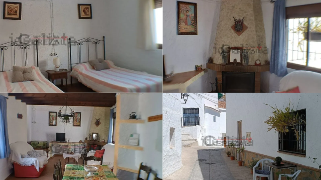 Un collage con imágenes de la casa.