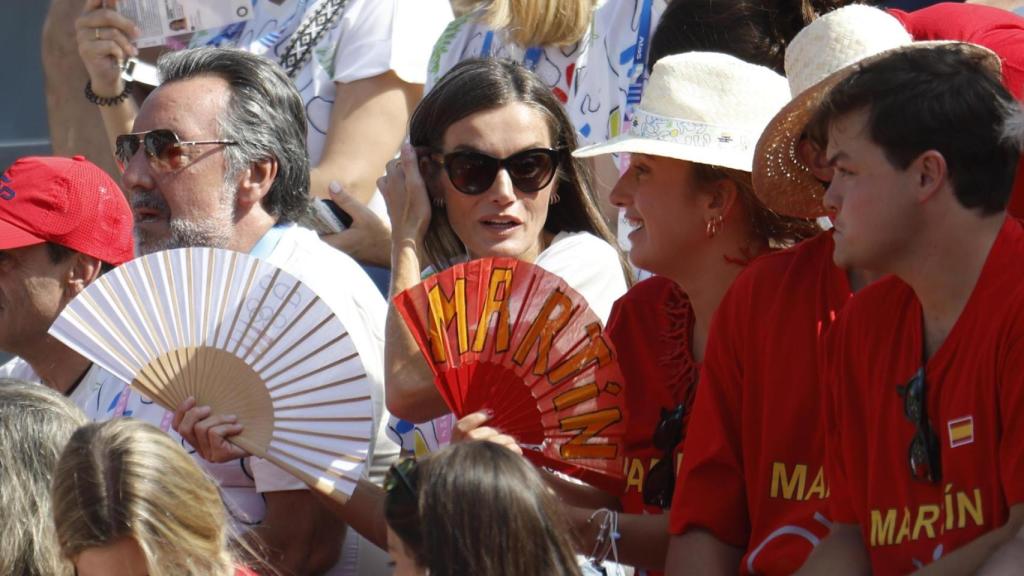 La reina Letizia, en las gradas.