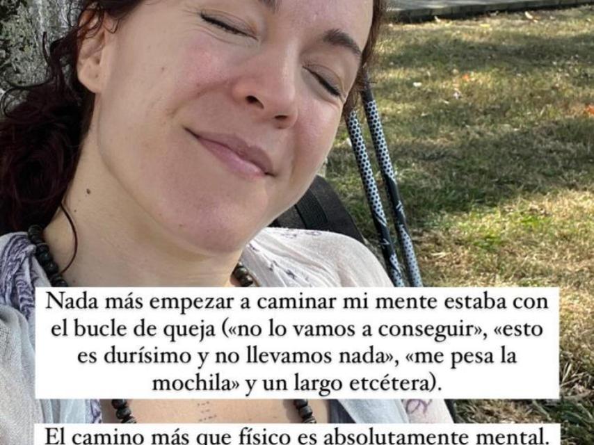 Noemí Casquet en el Camino.