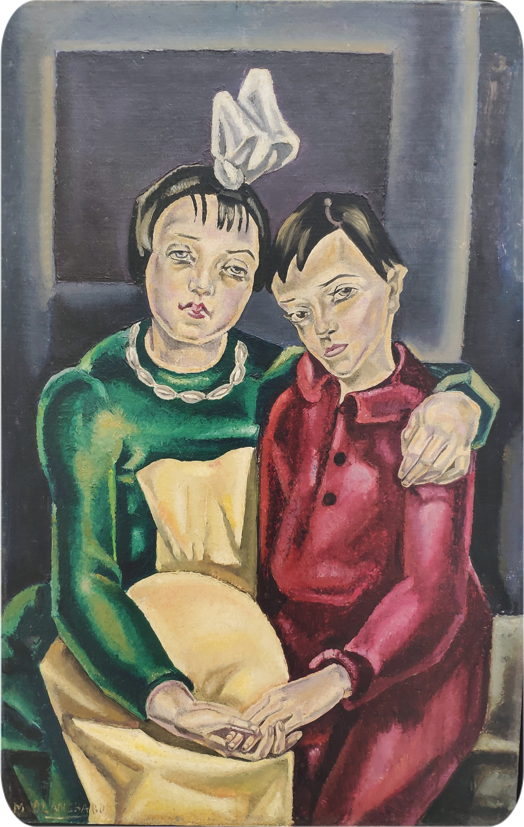 María Blanchard: 'Las dos huérfanas', h. 1923. Museo de Arte Moderno de París