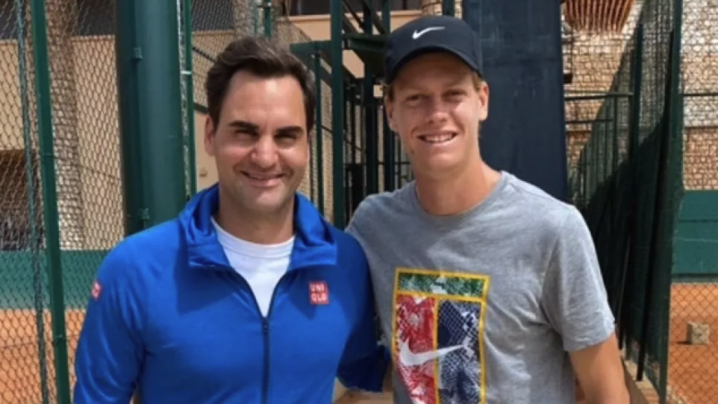 Roger Federer y Jannik Sinner