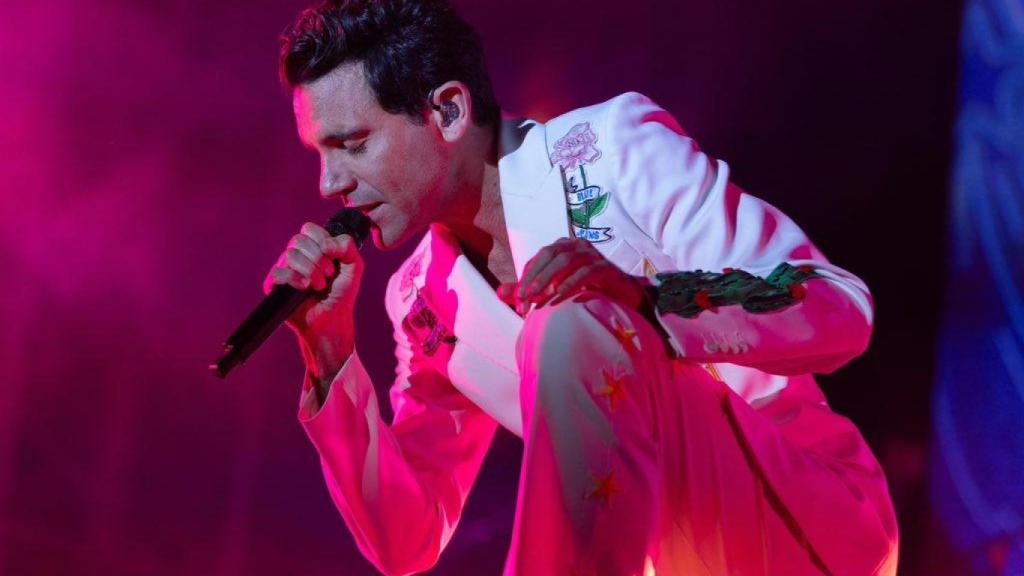 Mika durante el concierto de Valladolid