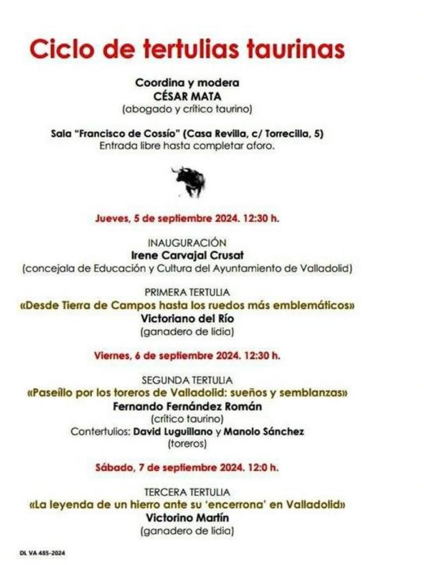 Cartel coloquios taurinos