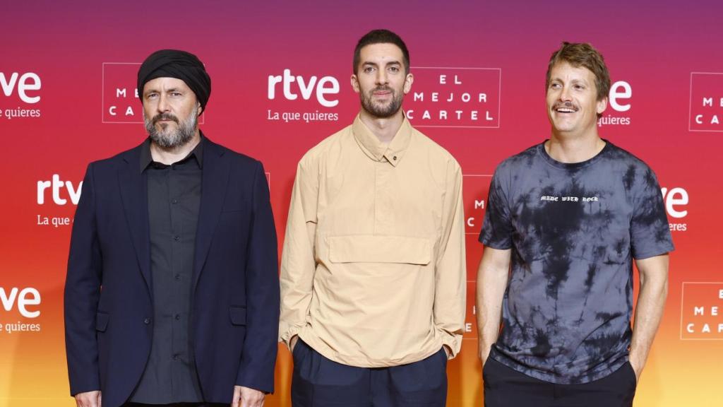 Ricardo Castella, David Broncano y Grison, en la presentación de 'La Revuelta'