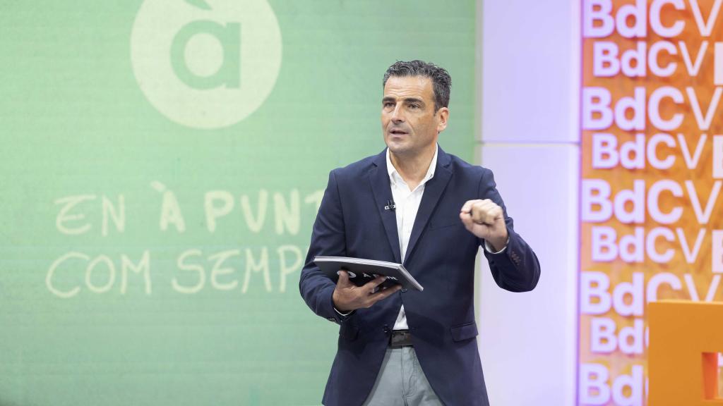 El director general de À Punt, Alfred Costa, en la presentación de la nueva temporada 2024-2025. EE