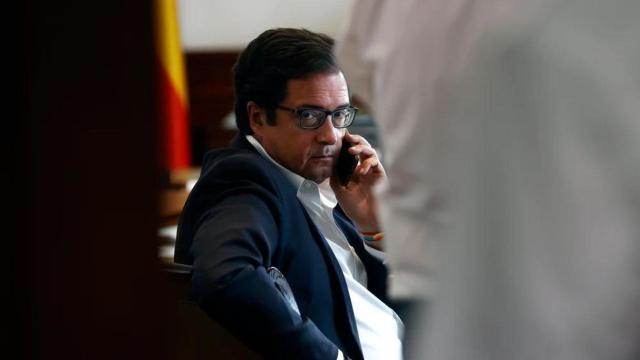 Óscar López, fotografiado en el Congreso de los Diputados.