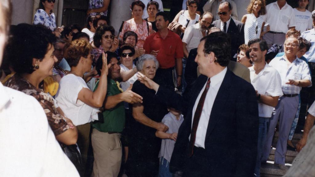 El alcalde José María Álvarez del Manzano visita Vallecas.