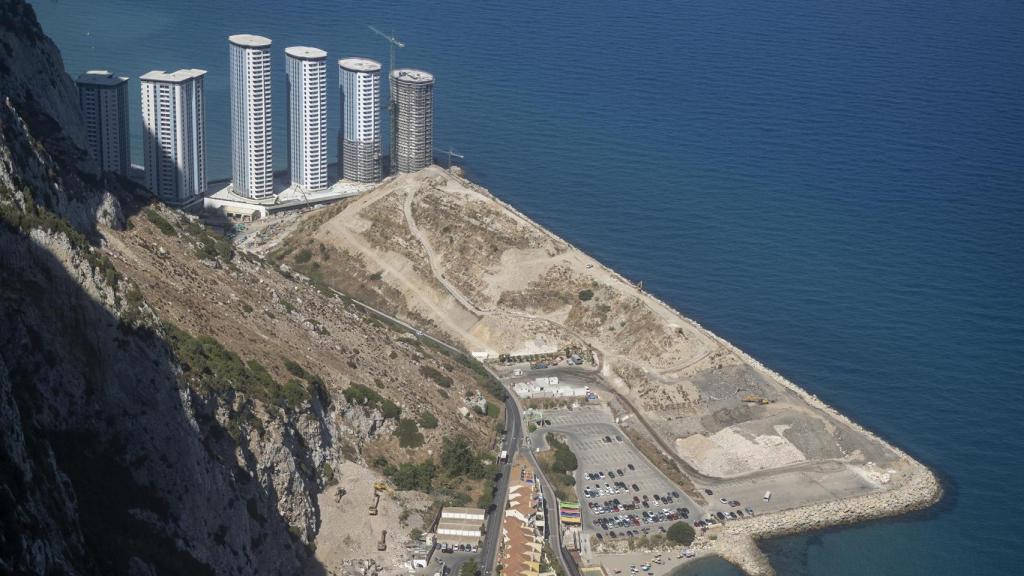 Imagen aérea de la zona en la que se han producido los rellenos para el proyecto Eastside.