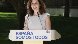 La presidenta de la Comunidad de Madrid, Isabel Díaz Ayuso, este viernes.